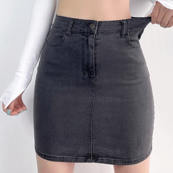 Mini skirt short skirt waist skirt